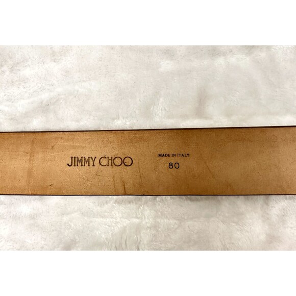 Jimmy Choo Womens Gold Patent Tiles Leather 1.5 \
